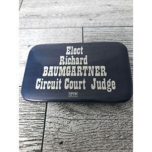 Vintage Richard Baumgartner Button pin Political collectable Souvenir Promo Vote